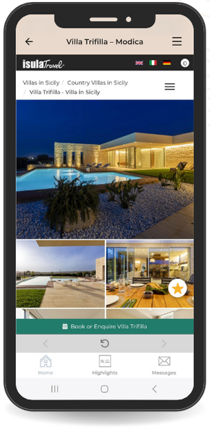 Browse villas